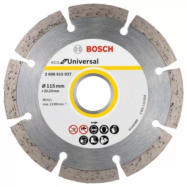 Diamond Blade UNIVERSAL Segmented for Stone, Concrete, Brick, Block cutting 115mm=4.1/2" TLS 60423