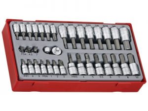Socket Set 35 Pcs 1/4"4-13mm Metal Case 33 Pcs CHROM
VANADIUM CONDOR