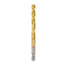 Titanium Coated HSS Drill Bits Split Point 6.5mm=1/4"