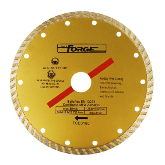 UNI LINE Diamond Blade ECONOMY for Tile, thin Granite, Ceramic, Clay-Tile cutting 180mm=7.1/4"