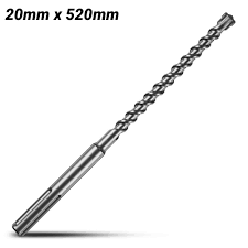 SDS Max Shank Drill Bit 20x520x200mm=3/4"x21"x8"